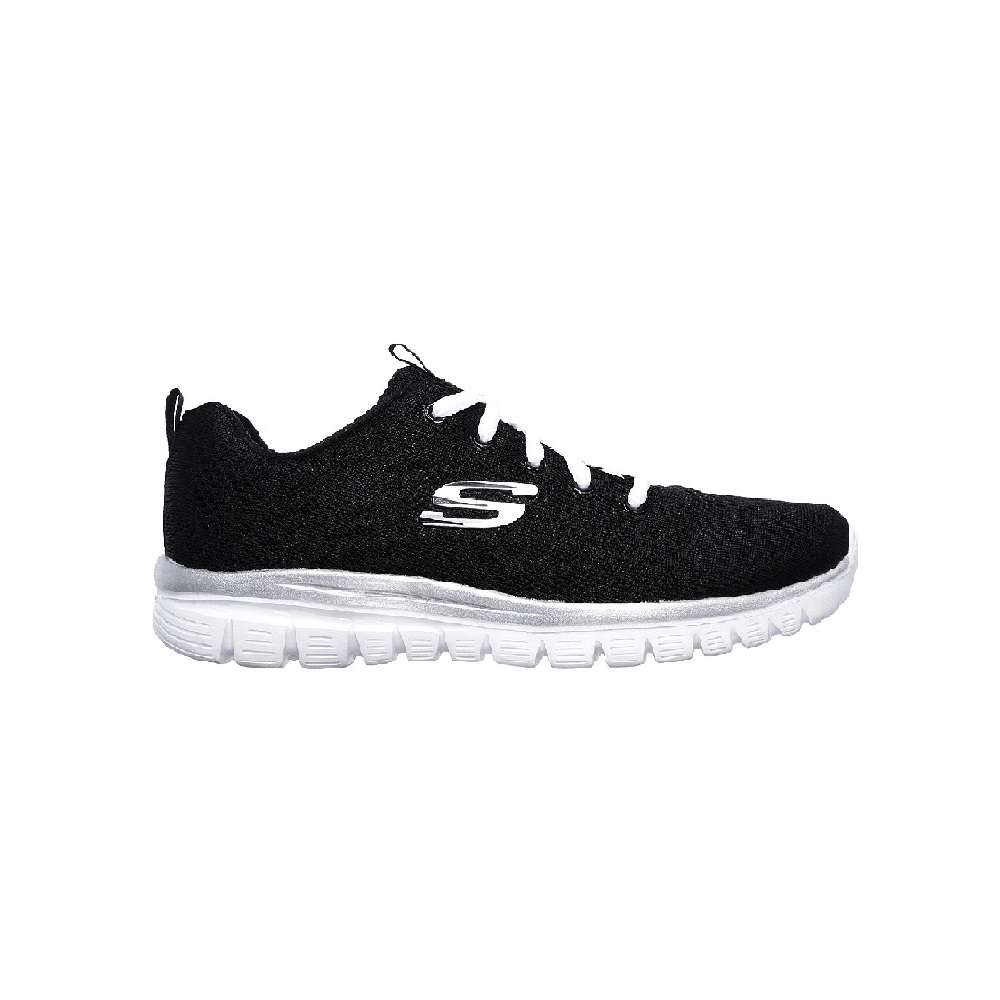 Zapatilla para mujer Skechers Graceful Get Connected NegroPlata - 12615 BKW | ferrersport.com | Tienda online de deportes