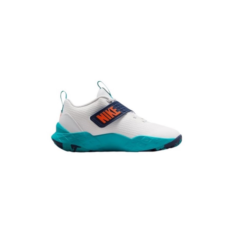 Zapatilla baloncesto niño - Nike Team Hustle D 12 JR - HF6279-107 - Vista lateral