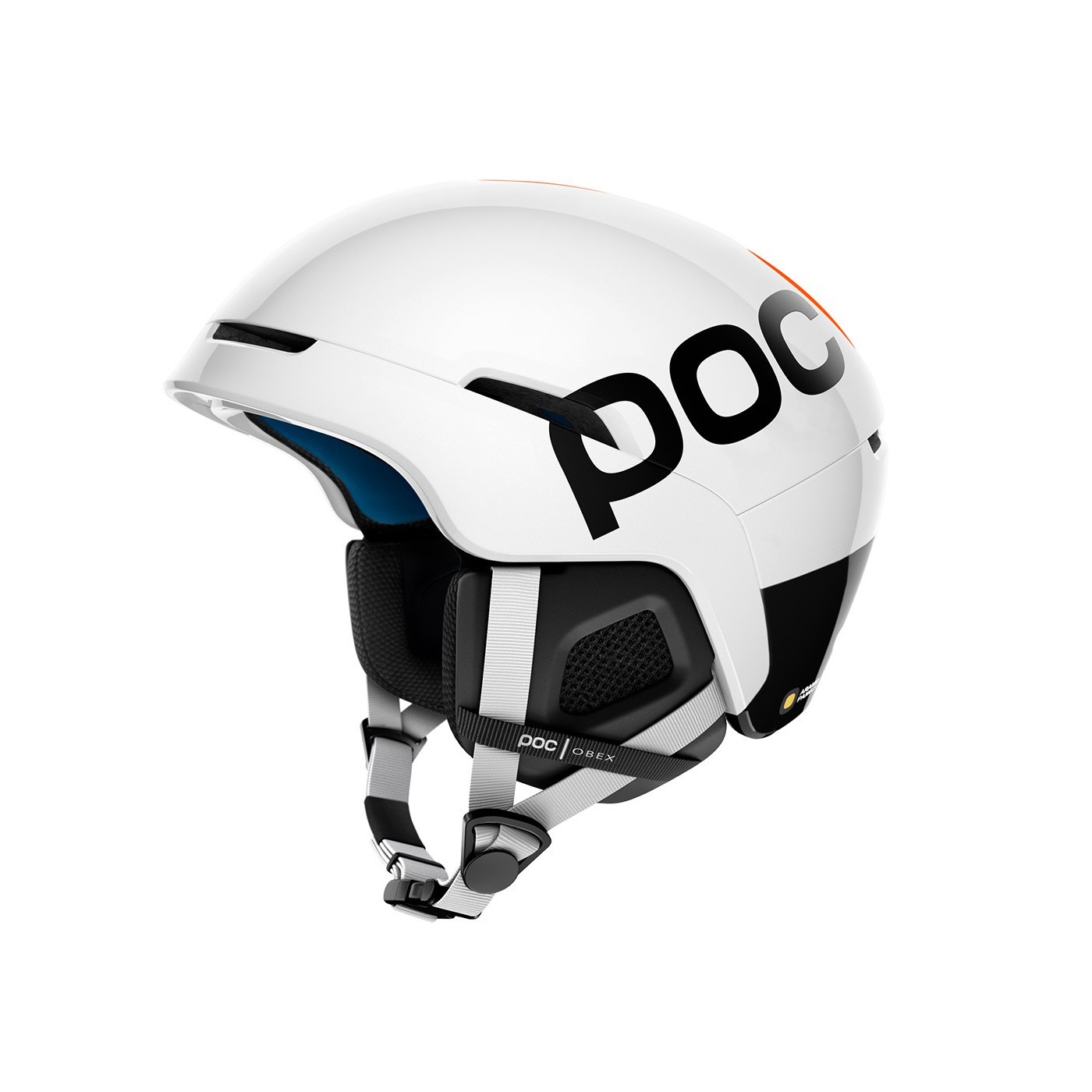 Casco de esquí para hombre Poc Obex BC Spin color Blanco/Naranja - 10106 8043