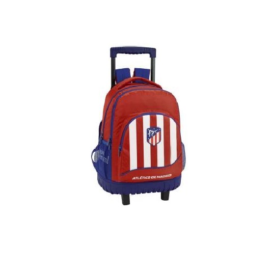 MOCHILA 232 CON CARRO PEQUEÑA ATLETICO MADRID DE SAFTA - JUGUETES PANRE