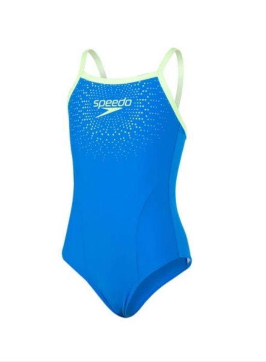 Speedo Gala Logo Panel Costume Da Bagno Bambino - Con Coulise, Protezione Solare UPF 50+ E Resistenza Al Cloro