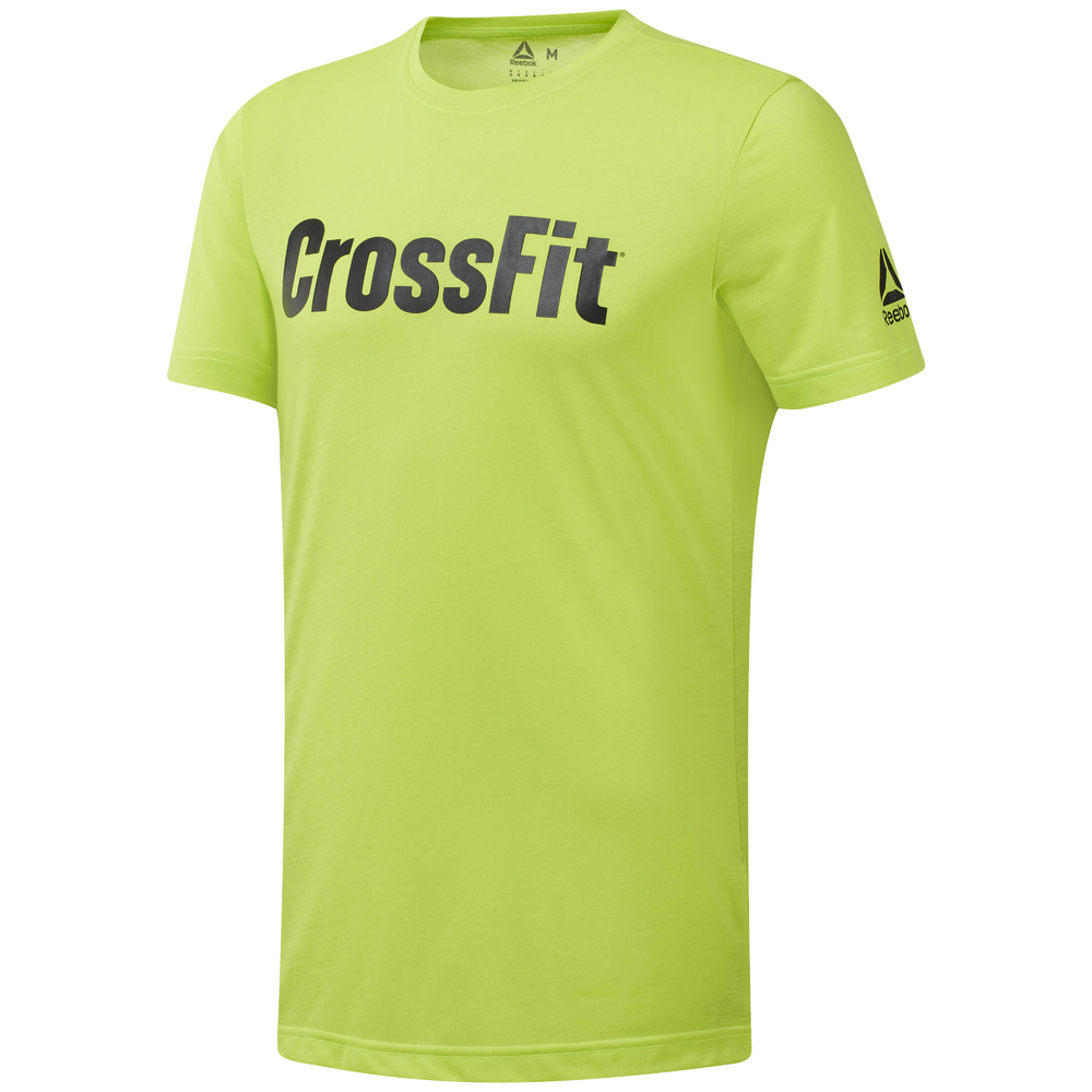 Camisetas reebok new arrivals crossfit hombre amarillo