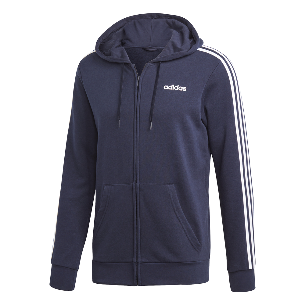 Chaqueta con capucha Essentials 3 bandas DU0471 ferrersport Tienda online de deportes