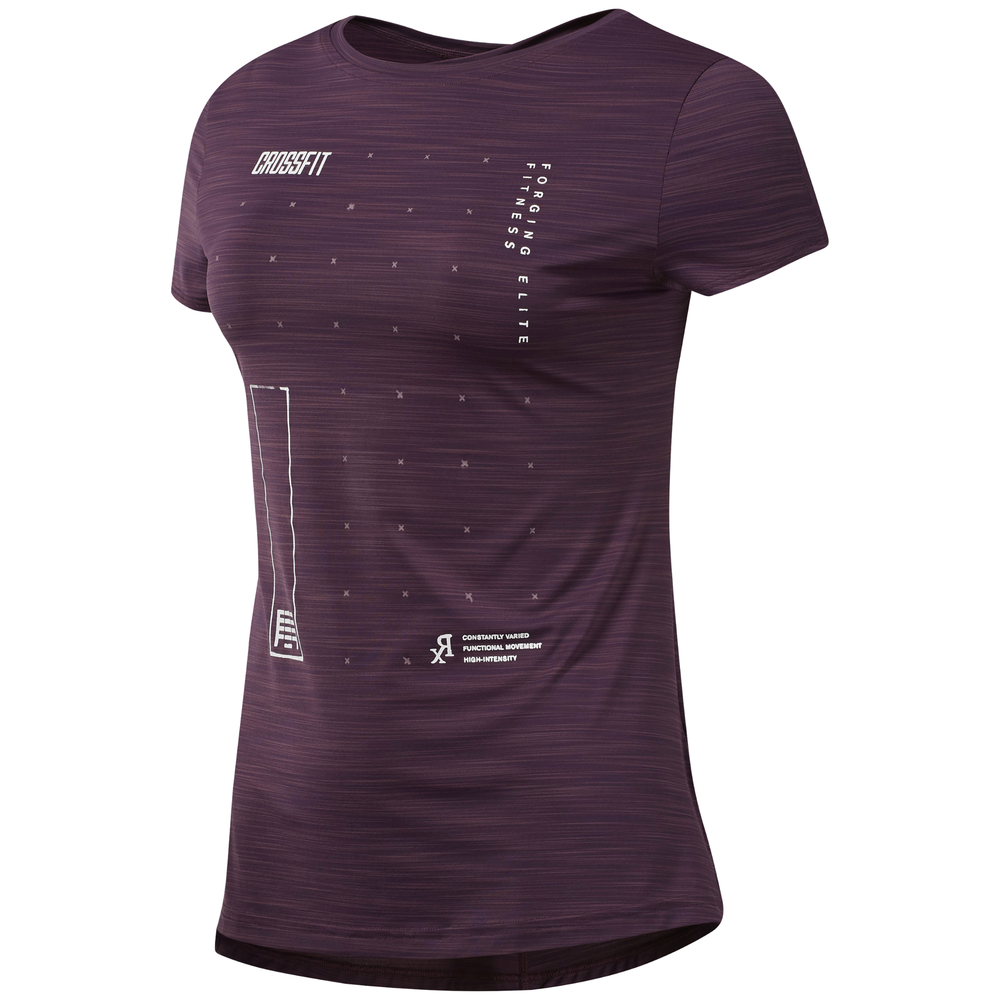 Camisetas reebok crossfit shop purpura