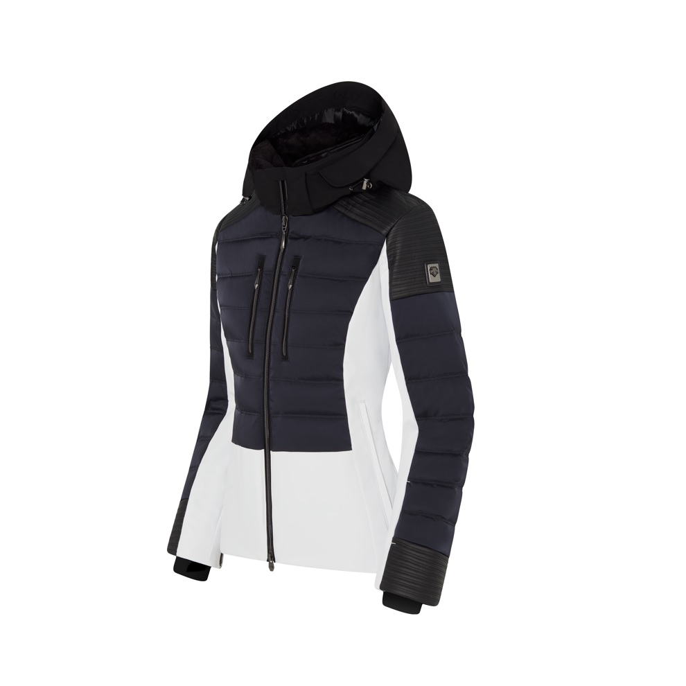 Chaqueta de esquí para mujer - Descente Rozetta BlancoNegro - DWWUGK14 14 | Ferrer Sport | Tienda online de