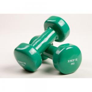 pesas de vinilo 3 kg Amaya Sport - color verde
