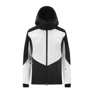 Chaqueta de esquí para mujer - Descente Shoulder Shirring - DWWWGK24 SPW - Blanco - Negro