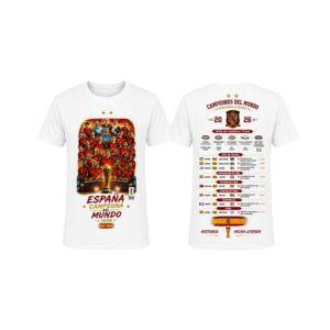 Camiseta para niños - España Campeones del Mundo - Blanco - CA6550
