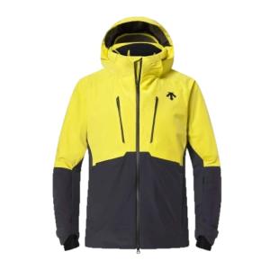 Chaqueta de esquí para hombre - Descente Shoulder Padd - DW5FJK11MU BKGR - Negro - Amarillo