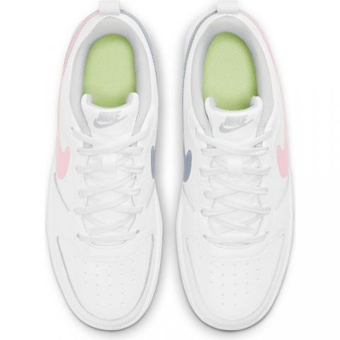 Nike Court Borough Low 2 GS White Pink Black DD3023-100 - Sepout