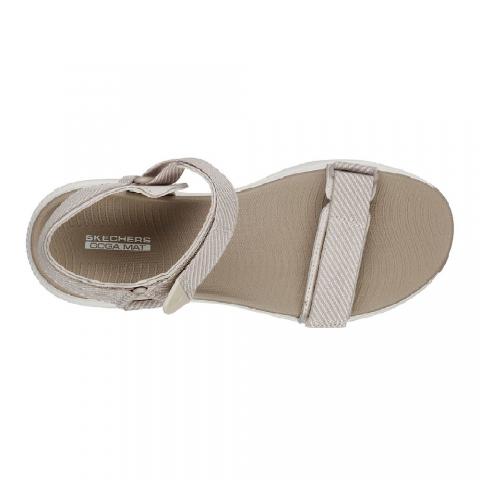Skechers sandals mujer beige Clearance