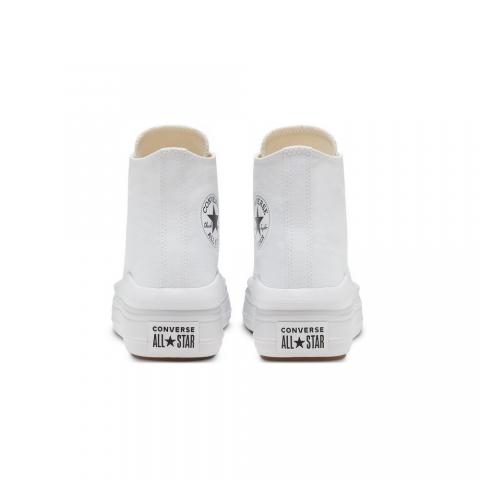Converse bota alta blanca store plataforma