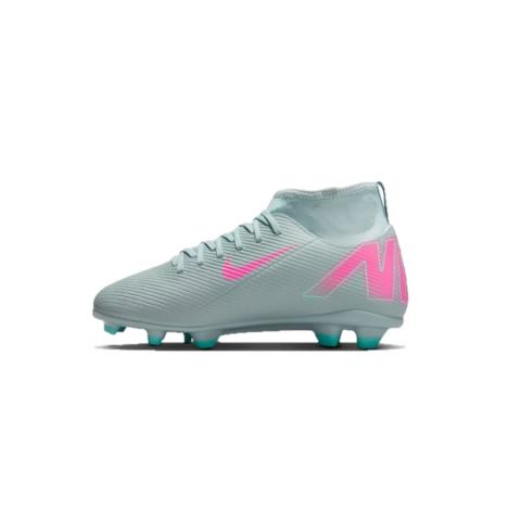 Nike Superfly 10 Club FG/MG niño verde/rosa – zona interior texturizada para mayor control del balón.