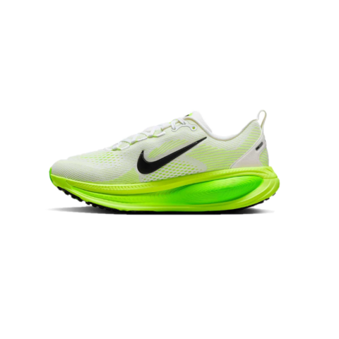 Zapatillas de running Nike Vomero 18 para mujer, modelo HM6804-102, blancas y amarillo, con máxima amortiguación para mayor comodidad