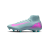 Vista interior de las botas Nike Mercurial Superfly 10 Academy MG, mostrando el ajuste ceñido y acabado texturizado.