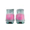 Nike Superfly 10 Club FG/MG niño verde/rosa – talón reforzado que aporta estabilidad y soporte.