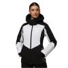 Chaqueta de esquí para mujer - Descente Shoulder Shirring - DWWWGK24 SPW - Blanco - Negro